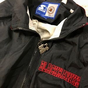 Vintage Starter Blackhawks Jacket